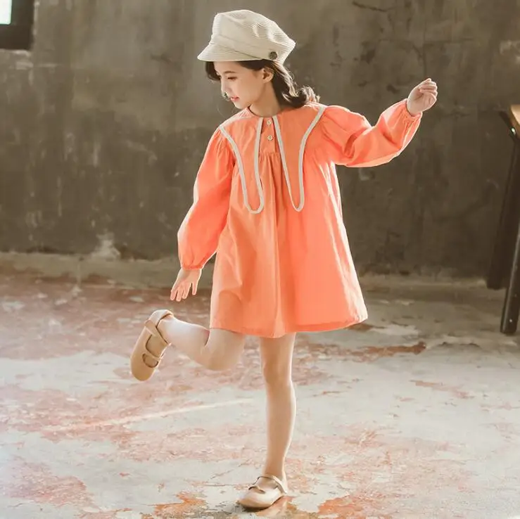 12.21-е Повседневное платье для девочек детское модное платье одежда для больших девочек на возраст От 4 до 14 лет г. Весеннее новое поступление