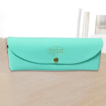 

PU Pen Case Pouch Pencil Case Candy Color Bag Bag Cute Pencil Pouch Zipper Pouch Pencil Holder Mint Green Storage School