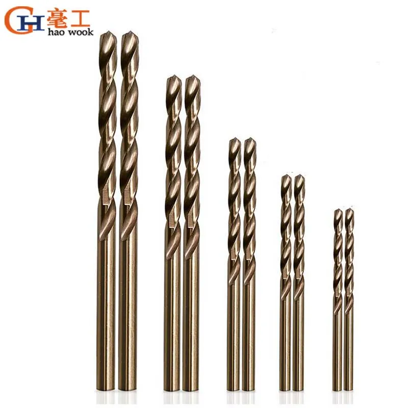 Silver 10Pcs High Steel HSS Drill Straight Color : Silver, Size : 4.5mm 3pcs 3.5MM 3pcs For Drilling 