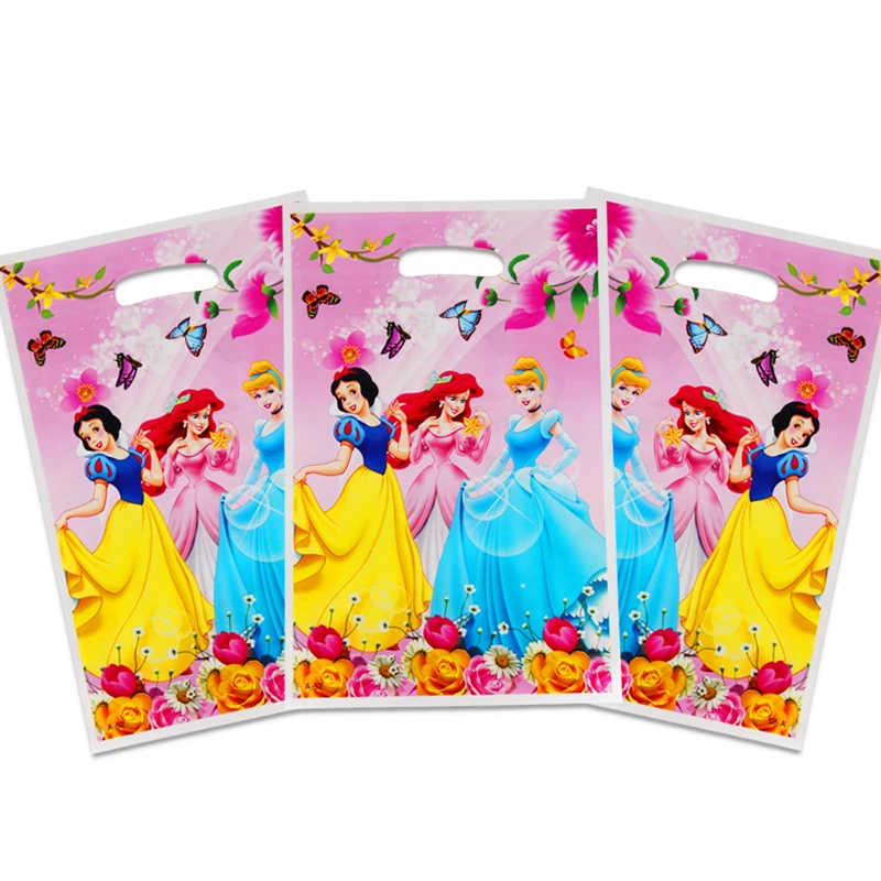 gift bag 20pcs Вечерние украшения для торта в стиле принцессы Эльзы, платья Белоснежки, вечерние украшения для девочек на день рождения - Цвет: gift bag 20pcs