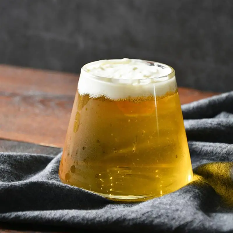Best High Borosilicate Glass Cup Beer Coffee Cup With Wooden Box Mug Tea Glass Whiskey Glass Cups Drinkware