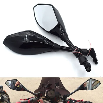 

With LED Turn Signal Integrated Mirrors Motorcycle Rearview Mirrors For HONDA CB1000R CB1000RR CB1100 CB1300 CBF1000 CBF600/S