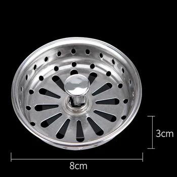

Waste Plug Sink Filter Filtre Lavabo Bathroom Stainless Steel Kitchen Sink Strainer Stopper Hair Catcher Bathroom Sink Home