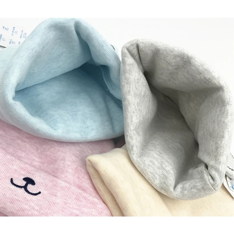 New baby caps autumn and winter baby warm hat thickening earmuffs baby hat cold bear newborn baby knitted hat