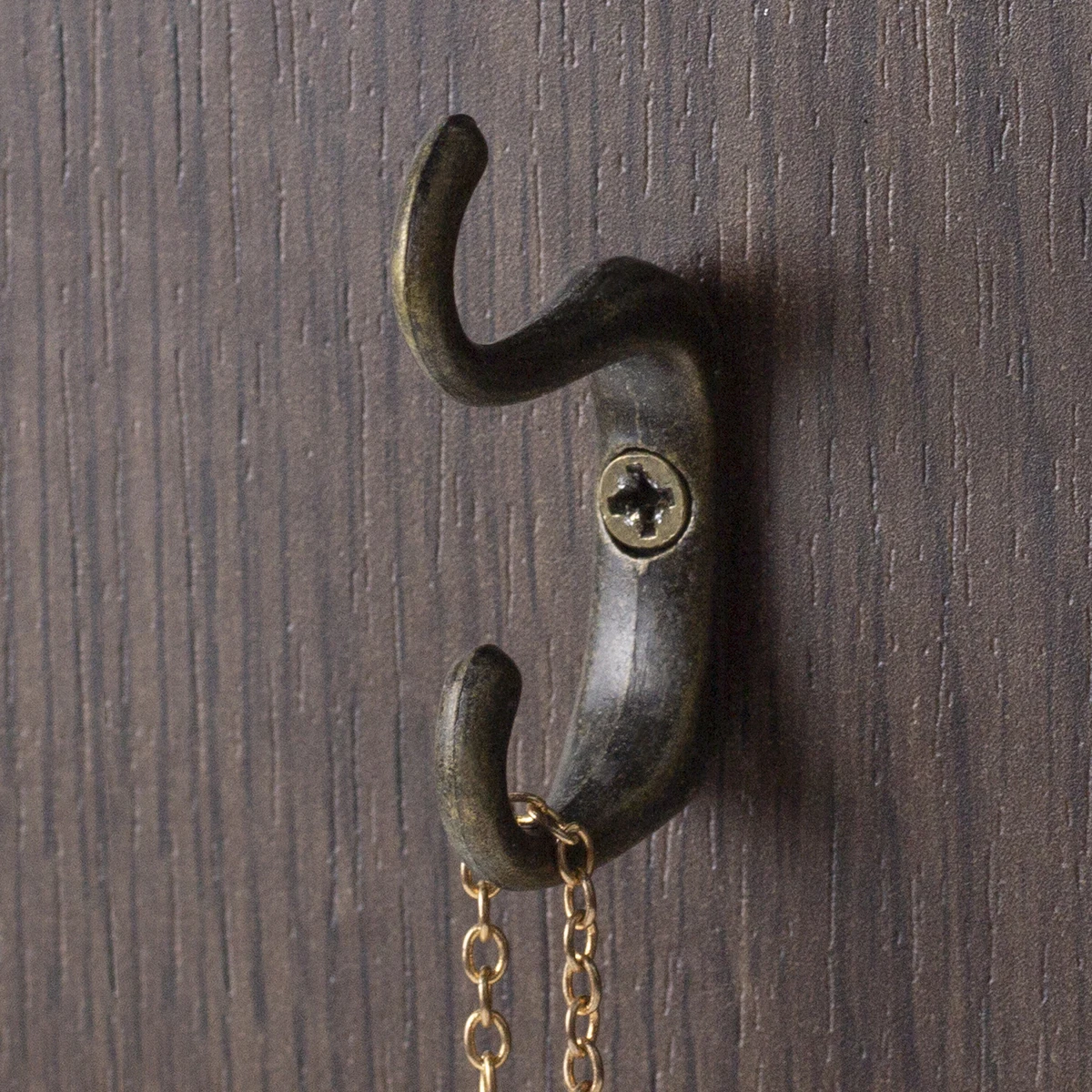 Storage Hook Zinc Alloy Material Necklace Jewelry Mini Dual Hook Holder