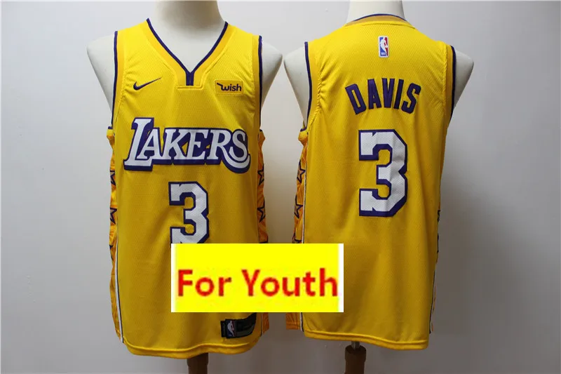 /20 City Edition youth Los Angeles#23 LeBron James#3 Anthony Davis#24 Kobe lakers Bryant new kids Jersey