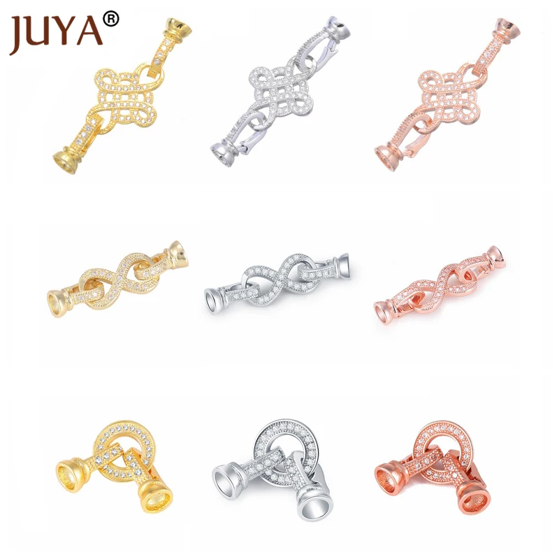 3 Types of Fashion Jewelry Clasps Hooks For DIY Beaded Bracelets Necklaces Jewelry Making Accessories