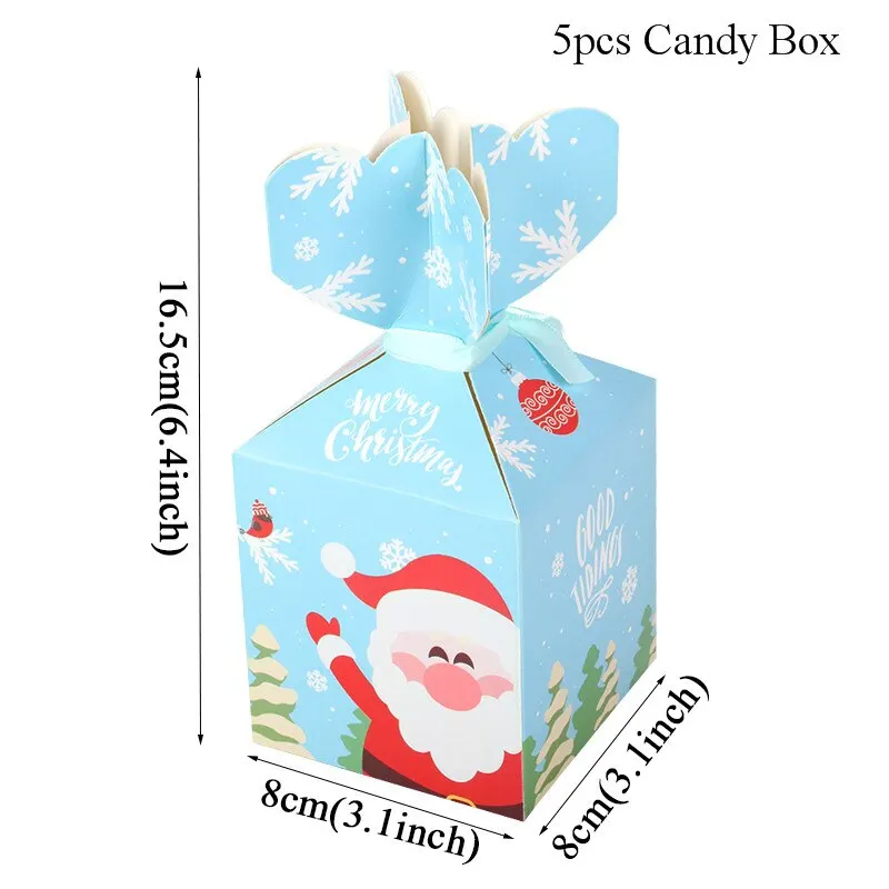 5pcs candy box E Рождественские украшения для дома, рождественская елка,, украшения, Navidad Noel, Рождественское украшение, новогодний, подарок, Kerst decoratie - Цвет: 5pcs candy box E