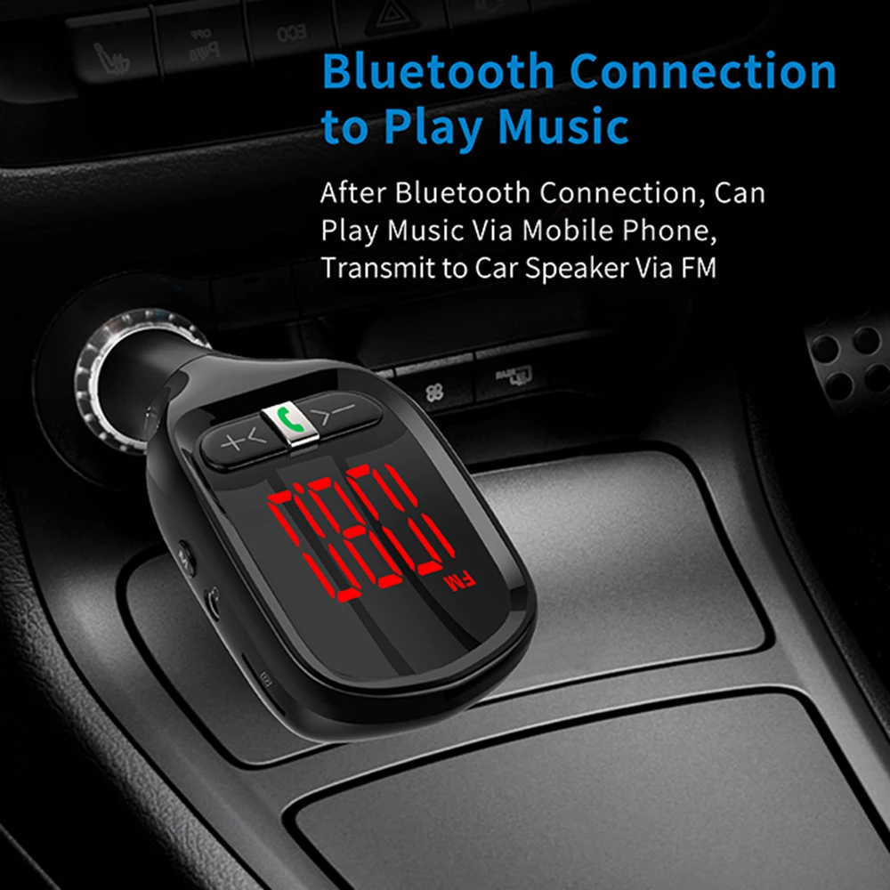 Aux передатчик автомобильный большой экран цифровой дисплей Автомобиль Bluetooth MP3 плеер Мобильный Телефон Handfree вызов с FM Launcher G11S 5