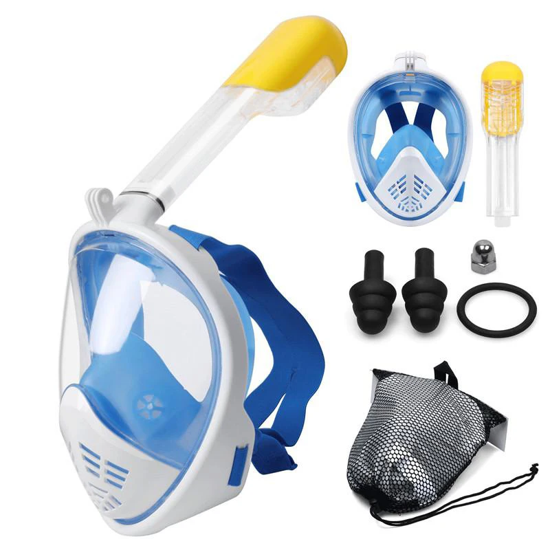 Детская безопасная маска для лица акваланг для подводного плавания водонепроницаемая Спортивная Подводная маска для плавания с трубкой, незапотевающие Детские маски для дайвинга - Цвет: 15