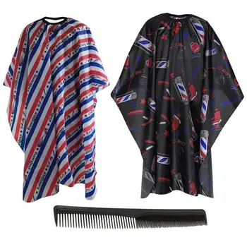 

3pcs/Set 2pcs Hairdressing Capes With 1pc Straight Hair Comb Waterproof Hairdressing Cape Haircutting Cloth Hair Comb For Salon