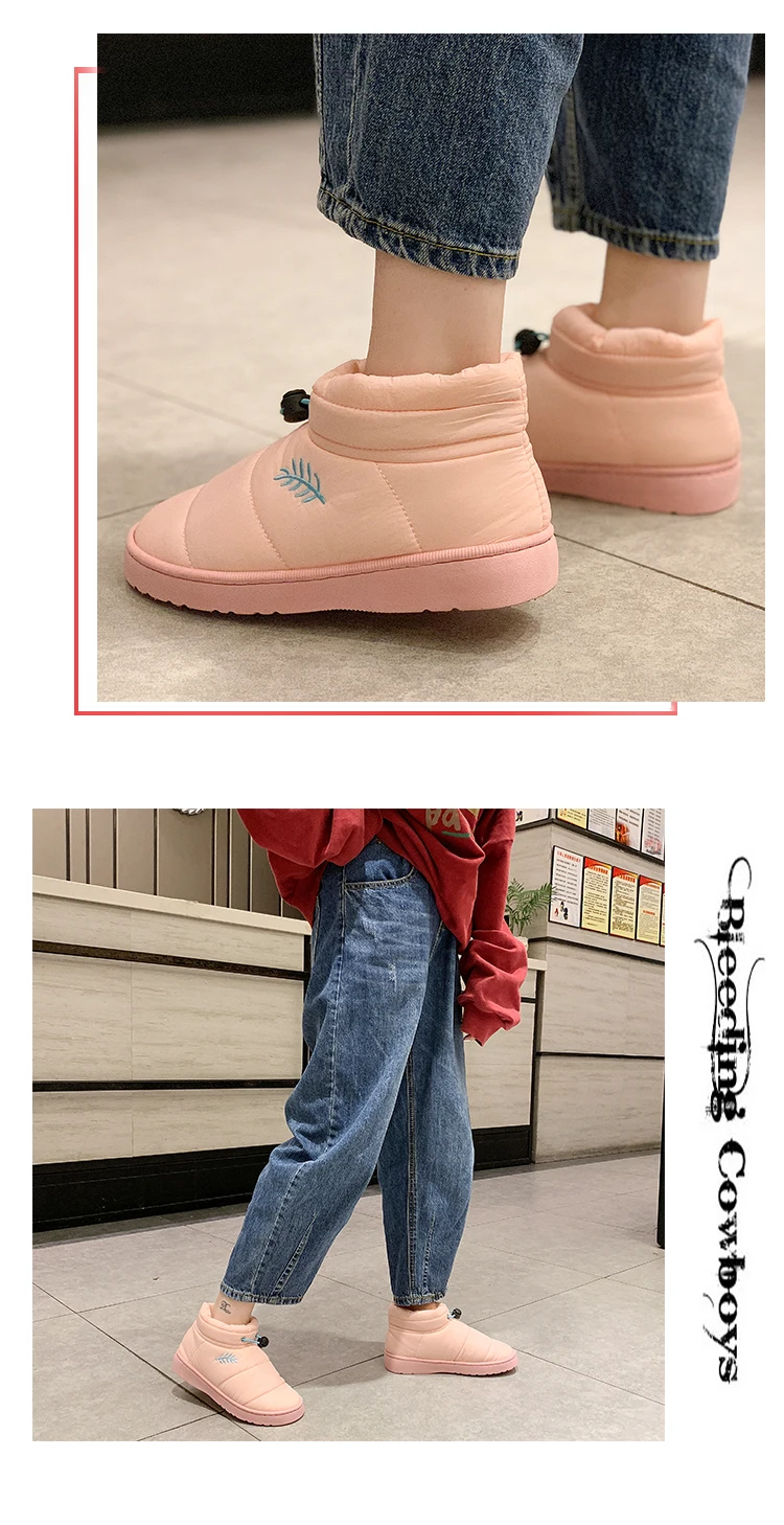 Bootee/женские ботинки г. Брендовая женская обувь с круглым носком ботинки на низком каблуке австралийские Модные женские ботинки до середины икры на шнуровке