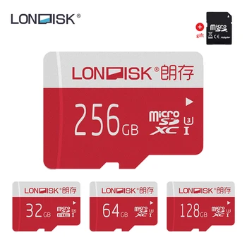 

LONDISK Large Capacity microSD U1/U3 128GB/256GB TF card Memory Card(+Free SD Adapter)