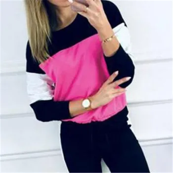 

2019 Fashion Women Autumn Sring Long Sleeve Shirt Ladies Casual Blouse Loose Lace Tops Shirts Females New Clothing Sports Sets