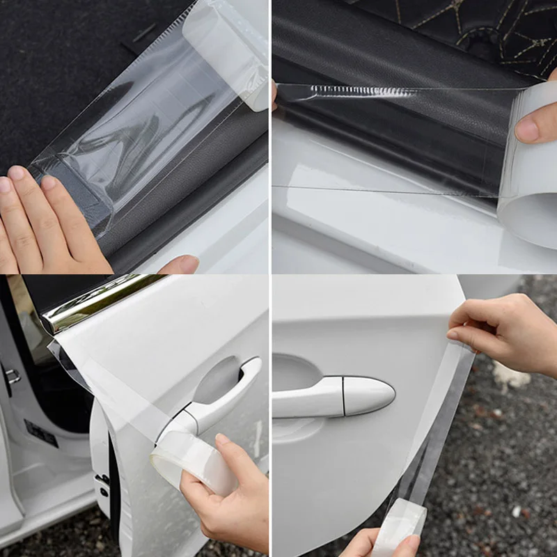 

Car Bumper Strip Protectors Sides-Plating Silver Middle-Carbon Fiber Car Stickers Door Sill Sticker For Toyota Prius 2019 2020