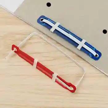 

50pcs/set Loose-leaf Clips Plastic Binding Clip Notebook Document Paper Clip Stationery Storage Supplies Random Color