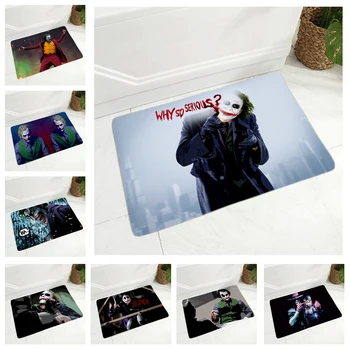 

Batman Joker Door Mat Non-Slip Dining Room Doormat Soft Flannel Carpet Floor Mat for Hallway Bedroom Decor Cartoon Superhero Rug