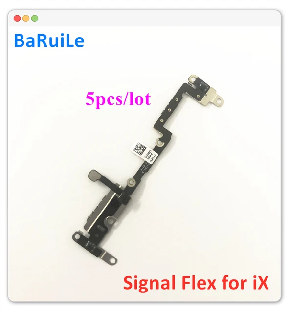 BaRuiLe 5pcs 와이파이 블루투스 안테나 신호 플렉스 케이블 아이폰 X XR 충전 리본 교체 부품
