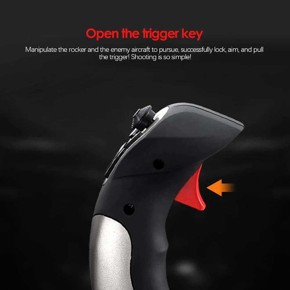 PXN-2113 Flight Simulator Joystick Gamepad Controller For PC/Desktop Simulation Aircraft Vibration Game Controller Accessories