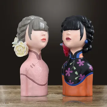 

Classical beauty antique Chinese style creative living room home decoration desktop figurines angel sculpture crafts gifts