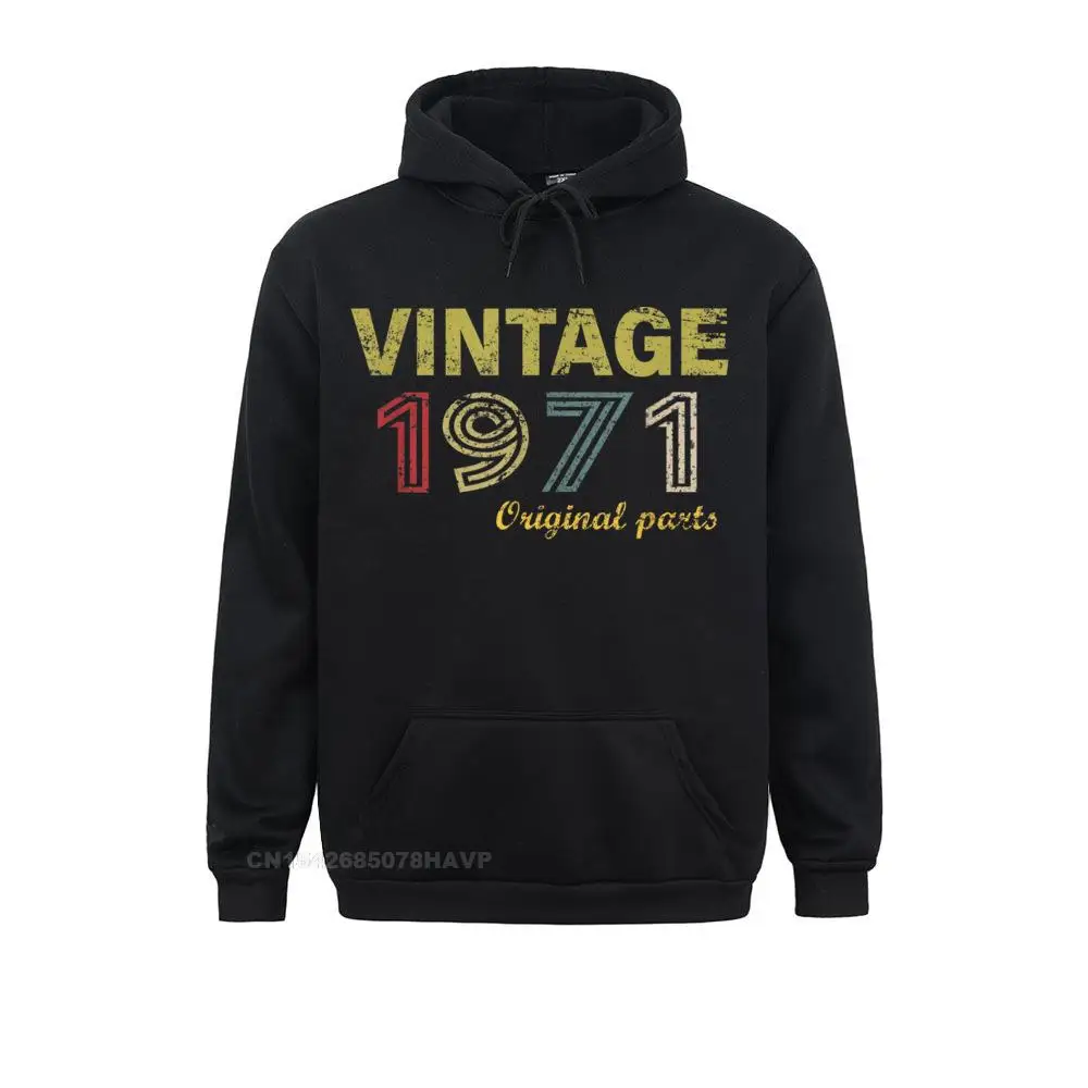 Vintage 1971 Cool 50 Year Old 50th Birthday Gift Men Women T-Shirt__97A562 Mother Day  Hoodies Long Sleeve Casual Clothes Slim Fit Sweatshirts Vintage 1971 Cool 50 Year Old 50th Birthday Gift Men Women T-Shirt__97A562black