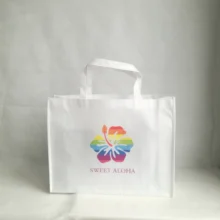 500 шт./партия 40x50x10 см индивидуальный нетканый мешок многоразовые сумки для покупок с ручкой рекламная сумка