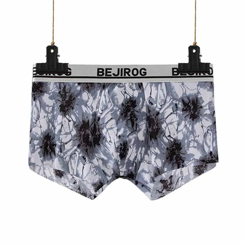 Сексуальные мужские трусы дышащие Бесшовные эластичные Bedruckte Herren-Boxershorts Atmungsaktiv Nahtlose unterwyasche