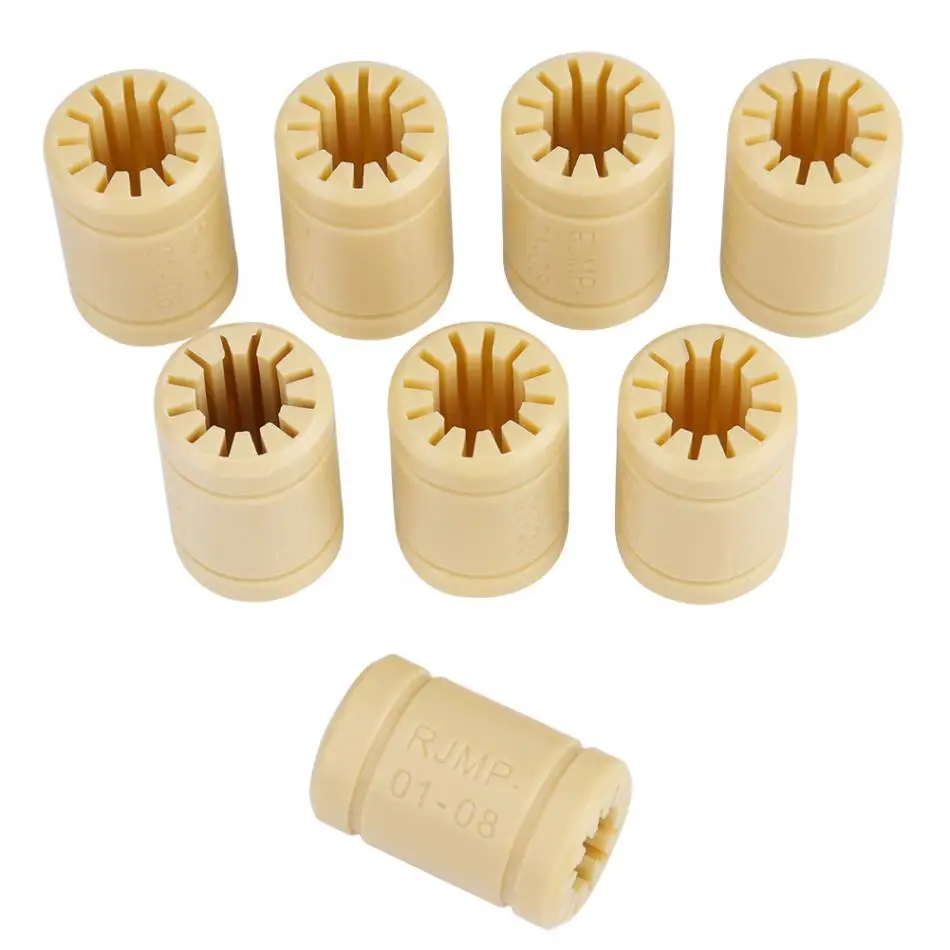 

8 Pcs/set 3D Printer bearing 3D Printer Solid Polymer LM8UU Bearing 8mm Shaft