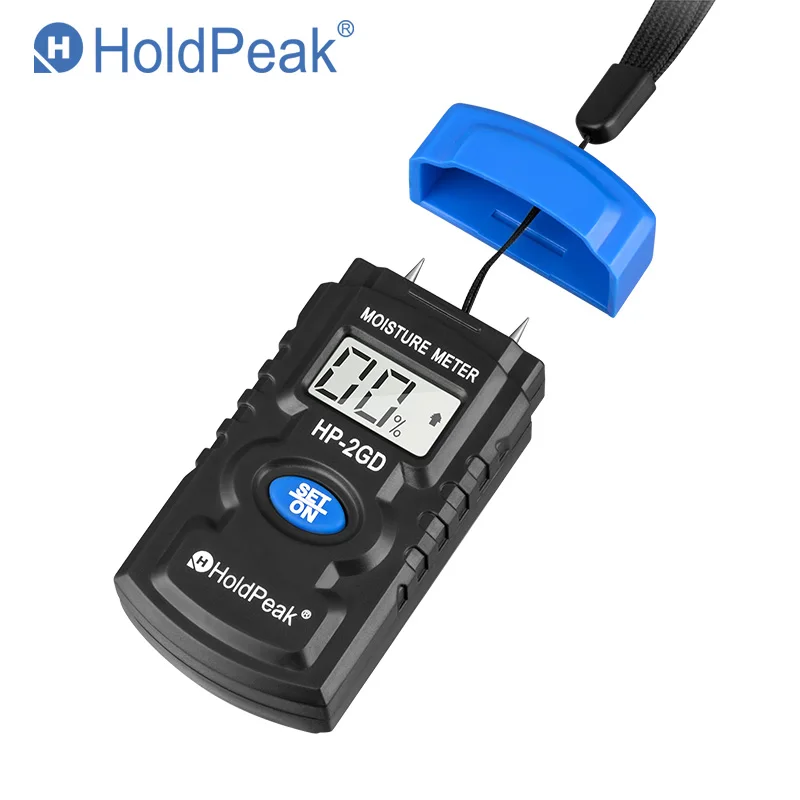 

Wood Moisture Meter LED Display Probe Measure Back light Data hold Auto Power for Timber,Building Material,Paper/ Tree, HP-2GD