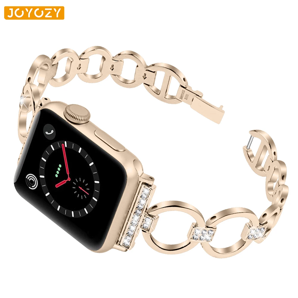 Браслет Joyozy для apple watch 42 мм модный браслет из нержавеющей стали серии 4 3 2 1 38