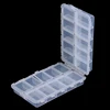 16.6*9.7*4.1cm Plastic 20 Compartments Fishing Tackle Box for Fishing Lures Baits Hooks Storage Case ► Photo 1/6