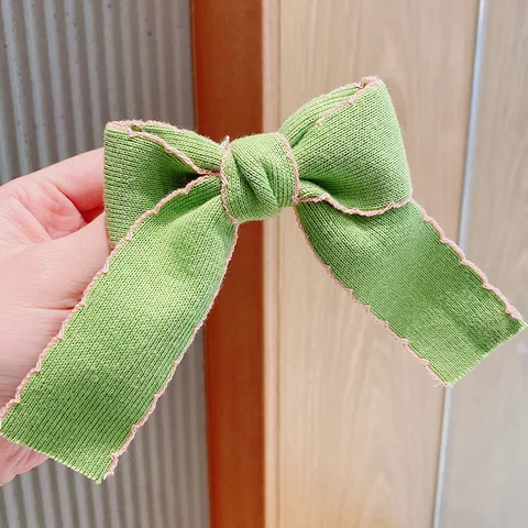 and Winter New Children Cute Colors Knitting Bow Ornament Hair Clips Girls Lovely Sweet Hairpins Kids Hair Accessoreis