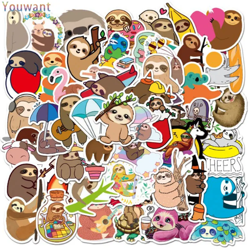 

10/30/50pcs/Pack Cartoon Lovely Monkey Cute Animal Stickers Children learning Stickers Skateboard Vsco Girl Graffiti Sticker