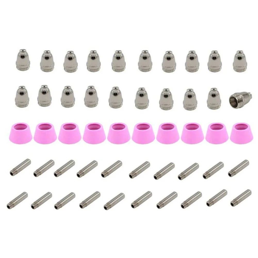 

50pc/Set SG-55 AG-60 Plasma Cutting Machine 40/50/60Amp Electrode Tip Consumable For Rilon For Riland For Jasic For Mitech