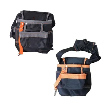 

Tool bag Oxford Cloth Storage bag Top Wide Mouth Electrician bags Cloth Toolkit Electrician Tools Bag Adjustable Belt Waist Pack