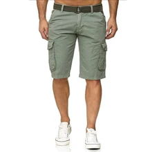 Большие размеры повседневные армейские камуфляжные Короткие штаны мужские новые тактические рабочие шорты военные свободные карго шорты с поясом мужские