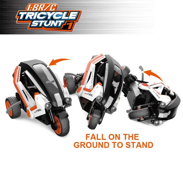 1:8 2.4G Large RC Car Remote Control Stunt Motorcycles Children's Electric Racing Motorbike with Cool Light Toys for Boys Gifts 4