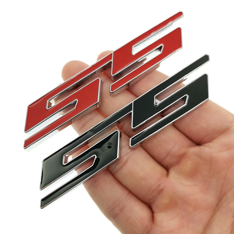 1 шт. 3D Автомобильная зернистость красный логотип SS для Cruze Aveo Silverado Малибу каптива