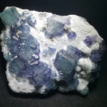 

564g.Natural green blue fluorite, crystal mineral crystal specimen