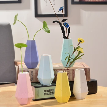 

Nordic Ceramic Vase Durable Hand Made Planter Crafts Wedding Office Decor High Temperature Resistance Bedroom Floral Ornaments