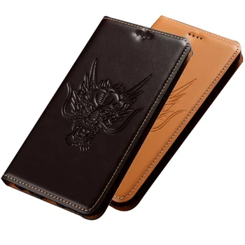 

Genuine Leather Phone Bag With Credit Card Slot Holder Case For Asus Zenfone 6Z ZS630KL/Asus Zenfone 6 2019 Magnetic Phone Case