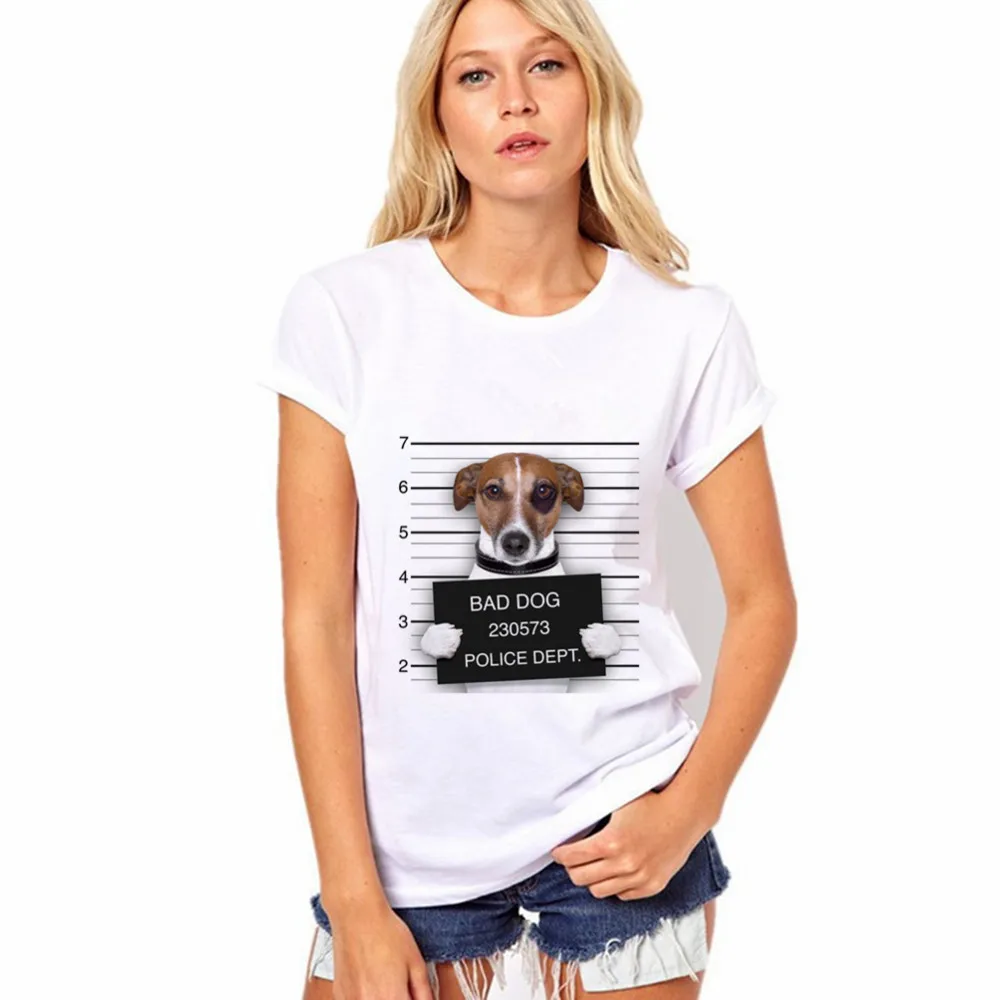 

2020 new summer harajuku tops kawaii Dog print basic tshirt ropa mujer aesthetic clothes Plus size funny t shirts women Casual