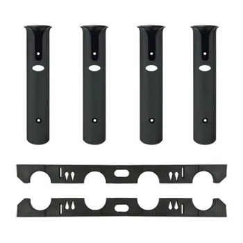 

4 Tube ABS Plastic Fishing Rod Holder Spinning Accessories Portabler Mount Bracket Socket Organizer Durable Fishing tool accesso