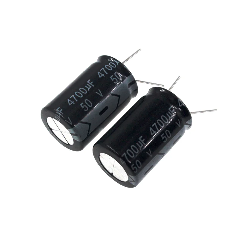 4 Condensatori Elettrolitici 4700uF 50V - 18x35 Mm, Per Elettronica, Audio, LED E Apparecchiature Mediche