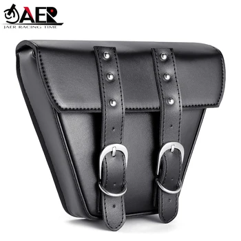 

JAER Universal Hanging Saddle Bag Stylish Practical PU Leather Tool Storage Motorcycle Sided Tail Wear Resistant Large Capacity