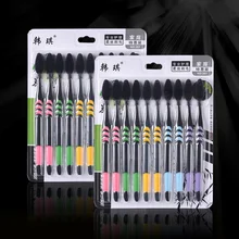 10Pcs Bamboo Charcoal Toothbrush Travel Double Ultra Soft Toothbrush Deep Clean Brush Dental Oral Care Hygiene Teeth Brush