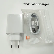 Xiaomi mi 9 27 Вт ЕС быстрое зарядное устройство QC 4,0 турбо Зарядка адаптер usb type c кабель для Xiaomi mi 9 pro se 9t красный mi note 7 8 pro K20 pro
