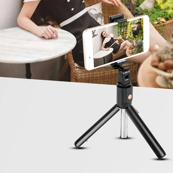 

2020 New Hot Sale Wireless Bluetooth Selfie Stick + Mini Selfie Tripod With Remote Control For Mobile Phone