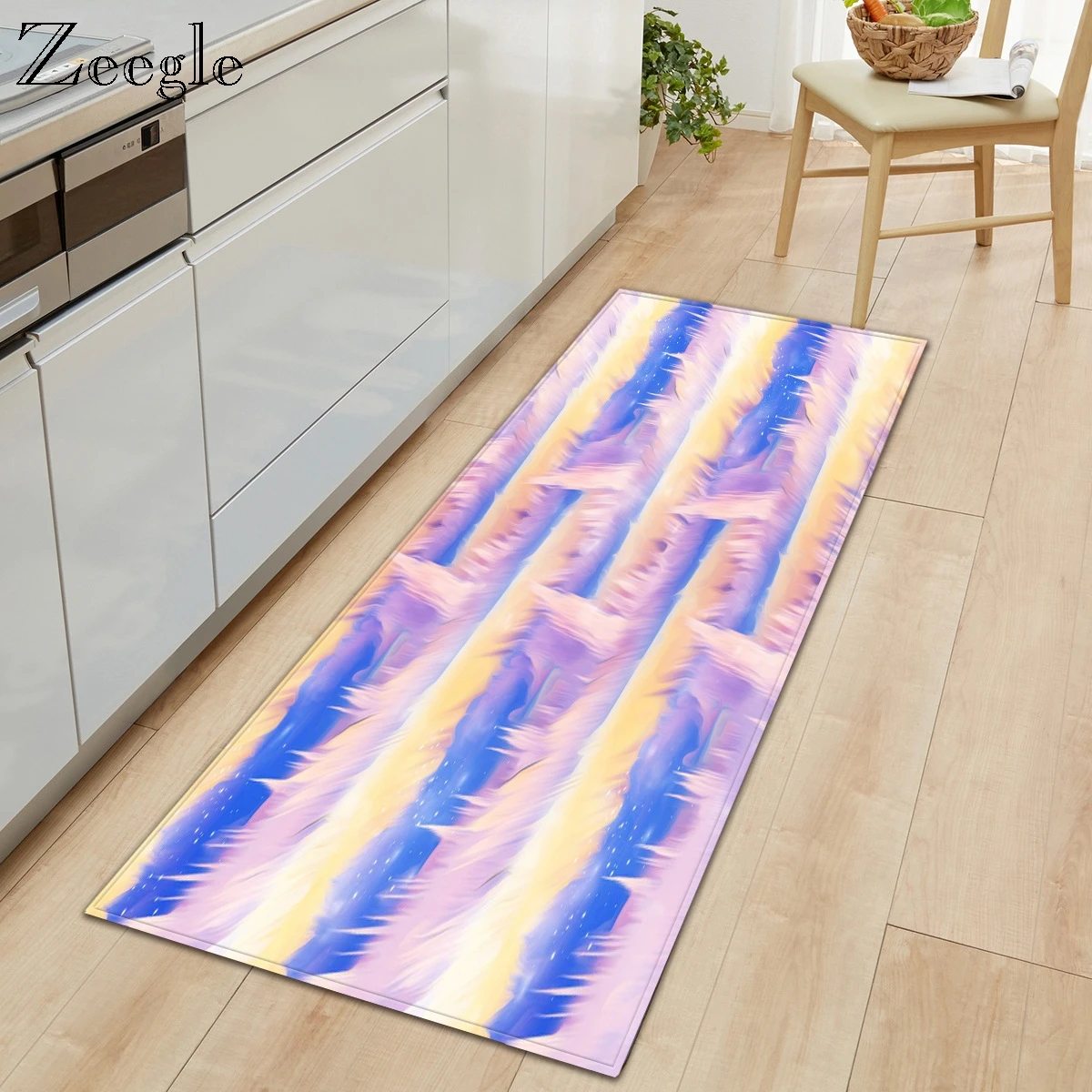 Zeegle домашний Придверный коврик приветственный напольный коврик для кухни Противоскользящий водный абсорбирующий коврик удобный гостиной мягкий коврик