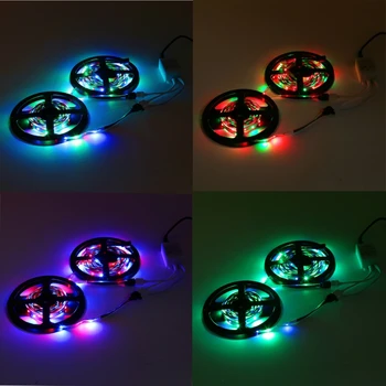 

3528 Multi RGB 10m SMD 12V LED Strip Light Adapter 44 Key IR Remote Non Waterproof Q0KF